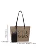 Tailandia GW Bolsa Tote Grande para Cartas Mujer 2025 Nueva Bolso de Mano para Estudiante y Viaje Versátil Bolso Cruzado de Lona