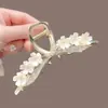 Pinza para el Cabello Metálica con Borla y Diseño de Espiga de Trigo, Pinza para el Cabello Exquisita de Gama Alta Completamente Diamantada para Peinados Recogidos en la Parte Trasera de la Cabeza, Accesorios para el Cabello al por Mayor