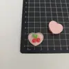 Pegatinas de Resina Transparentes Lindas de Frutas y Animales Redondas, Cuadradas, en Forma de Corazón para Bricolaje, Accesorios para el Cabello, Taza de Agua, Hebillas de Zapatos