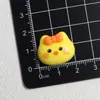 Cabeza de Animal Linda Dibujo Animado Hecho a Mano DIY Accesorios de Pegamento de Crema Piezas Pequeñas de Resina Decoración para Zapatos de Madera Kit de Materiales