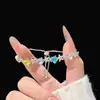 Pulsera de cuentas colorida inspirada en la dopamina con un diseño de múltiples capas, personalizado y moderno, con cuentas de imitación de manzana y pez