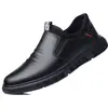 Zapatos de Cuero para Hombre con Suelas Blandas, Mocasines sin Cordones, Zapatos Transpirables Casuales de Negocios para el Trabajo