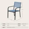 Cadeira de lazer cadeira de metal para exterior mesa dobrável para pátio café quiosque de chá com leite proteção solar cadeira de ferro forjado simples moderna