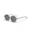Gafas Xunge Retro Montura Grande Gafas de Sol Redondas para Mujer Gafas de Celebridad de Internet para Hombre Gafas de Sol de Moda Europeas y Americanas Nuevas Transfronterizas
