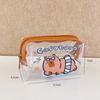Porta-moedas Capivara Fofo Bolsa de Armazenamento de Moedas Capivara Estudante Transparente Bolsa de Moedas Pvc Mini Pequena Carteira
