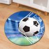 Felpudo de fútbol deportivo nuevo transfronterizo para el hogar, tapete redondo antideslizante, alfombra para sala de estar, mesa de café, dormitorio, una generación de pelo