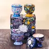 Dropshipping Internacional Taça Vela Perfumada com Flores Secas Caixa de Presente Lata de Metal Fragrância Decoração de Casa Lembrança de Casamento Presente