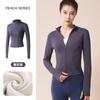 Chaqueta ajustada y engrosada con forro polar para yoga, otoño e invierno, para exteriores, ciclismo profesional, running, fitness, deportes, manga larga.