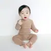 Traje de Ropa de Otoño para Bebé Ropa Cálida de Terciopelo para Otoño e Invierno Ropa Interior para Recién Nacido Ropa Base Dividida para Usar por Dentro Ropa de Invierno