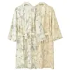 26 Estilos de Batas Finas de Algodón y Lino para Primavera y Verano con Estampados Estilo Chino, Batas Estéticas Estilo Song, Ropa de Casa, Batas de Dormir y Pijamas para Hombres y Mujeres