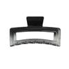 Clip de agarre transparente en blanco y negro con degradado, clip grande de tiburón, horquilla para la cabeza, accesorio para el cabello con múltiples clips para el cabello de Corea Advanced Sense