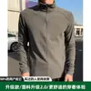 Cálido de Invierno De Bloqueo de Temperatura Ligero Cremallera Completa Cuello Alto Exterior Casual Chaqueta de Forro Polar Fitness Entrenamiento Correr Manga Larga