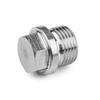 Tapón de Aceite de Hebilla Fina Hexagonal Externa Acero al Carbono Grado 4.8 Tapón Hexagonal Externo Plateado Blanco Tapón Hidráulico Tapón de Aceite Cubierta Metálica Rellena