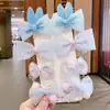 Grampo de Cabelo Flor Laço Fofo Estilo Coreano Acessório de Cabelo para Meninas Pequenas, Presilha para Franja, Grampo de Cabelo para Crianças, Não Danifica o Cabelo, Acessório de Cabelo para Meninas