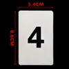 Cartões de Número Placas de Número Universais de Plástico Cartões de Código Numerados com Furos Ferramenta de Aprendizagem de Classificação Sequencial Cartões de Contagem