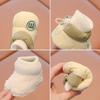 Zapatos de Algodón para Bebé, Zapatos y Calcetines de Suela Suave de Invierno para Bebé, Zapatos para Bebé de 0 a 1 Año, Forrados de Felpa, Engrosados, Zapatos Cálidos, Zapatos Anticaídas para Niños Pequeños