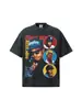 Camiseta de Manga Corta de Algodón Puro para Hombre 2026 Verano Transfronterizo N.W.A, Cuello Redondo Retro Americano, Hombros Caídos, Camiseta de Manga Corta Pesada para Hombre