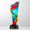 Asas de Fita Criativas Troféu de Cristal Resina Medalha de Alto Padrão Troféu Comemorativo Prêmios para Funcionários Corporativos