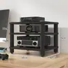 Gabinete de TV Simples Multifuncional Gabinete de Alto-falante Suporte para Amplificador Pés Suporte AV Rack com Amortecimento de Vibração Suporte hifi CD