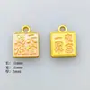 Nuevos Accesorios de Encanto de Fortuna de Aleación Estilo Chino DIY Bendición del Oficial Celestial Encanto de Carácter que Atrae Riqueza Pulsera Colgante Venta al por Mayor