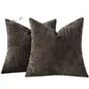 Funda de Almohada Moderna Sencilla para Sofá Chenilla de Bambú Cojín Respaldo Sala de Estar Dormitorio Mesita de Noche Venta al por Mayor Transfronteriza