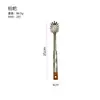 Conjunto de Utensílios de Cozinha com Espátula e Colher de Aço Inoxidável 201 para Uso Transfronteiriço, com Cabo de Madeira, Espátula, Escumadeira, Utensílios de Cozinha de Cinco Peças