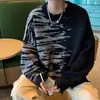 Suéter de Moda Irregular Desgastado Tie-Dye para Hombres y Mujeres, Nuevo Jersey de Punto Pullover con Diseño Holgado y Chaqueta de Peluche de Ciervo