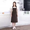 Delantal impermeable y a prueba de aceite, extralargo y extragrande, para uso en la cocina y el hogar, por encima de la rodilla, adecuado para cocinar, catering y trabajo.