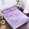 Juego de tres piezas de alfombrilla de seda de hielo jacquard verano Nuevo lavable dormitorio estudiantil verano verano verano alfombrilla actividad de regalo compra grupal comercio exterior