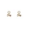 Brincos Elegantes com Pino de Prata S925 Joias da Moda Brincos de Olho de Gato com Laço Studs Coreanos Doce Dama Elegante