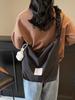 2025 Nueva Bolsa Mensajera de Gran Capacidad de Gama Alta Bolsa de Hombro Japonesa para Viajeros Color Macarrón Bolsa Mensajera Simple