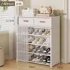 Zapatero para entrada de casa, mueble de almacenamiento integrado de pared, nuevo modelo 2026, zapatero pequeño para dormitorio, resistente y duradero