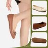 Nuevos zapatos planos casuales con punta redonda, pequeña decoración de lazo, estampado a cuadros, costuras bordadas de PU, zapatos de una sola pieza para mujer