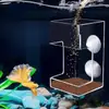 Alimentador automático multifuncional para acuarios, adecuado para alimentar guppies y peces pequeños, con un pequeño tubo de alimentación fijo que se sumerge y dispersa el alimento