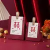 Caixa de Doces 2023 Nova Sacola de Doces de Caqui Caixa de Doces para Casamento Embalagem de Caixa de Presente de Alto Nível Caixa de Doces Suprimentos para Casamento