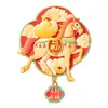 Imán para Refrigerador del Año del Caballo Pegatina Magnética Metálica Estampada de Dibujos Animados Pegatina Decorativa de Año Nuevo Hazte Rico Inmediatamente Imán para Refrigerador Cultural y Creativo del Año del Caballo