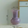 Vaso de Vidro Cor Pura Estilo Ins Criativo Escandinavo High-End Retrô Decoração de Mesa para Sala de Estar Arranjo de Flores Hidropônicas