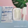 Set de Cubiertos para Pastel de Cumpleaños, Plato de Pulpa de Papel Espesa con Cuchillo y Tenedor, Set Combinado Desechable Espeso, Plato de Cena, Plato para Velas