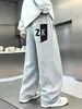 Pantalones Deportivos Holgados de Pierna Ancha para Niños, Primavera y Otoño, Pantalones Largos Casuales de Algodón de Color Sólido, Marca de Moda, Ropa de Otoño