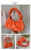 Bolsa de axilas portátil de verão feminina 2023 Novo estilo coreano Bolsa de ombro elegante Bolsa de ombro simples plissada para meninas