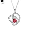 Knn-1078 Collar de Alta Gama con Forma de Corazón para Mujer, Joyería Transfronteriza con Diseño Único, Cadena para Clavícula de Corazón de Amor