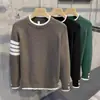 Suéter de Invierno para Hombre, Elegante y Versátil, Tejido Fresco para Hombre, Corte Ajustado, Suéter Base Atractivo para Adolescentes