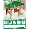Mesa de bilhar extra grande para uso doméstico, adequada para adultos e crianças, estilo americano, dobrável, mesa de pingue-pongue multifuncional três em um