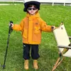 Conjunto de dos piezas de chaqueta acolchada de invierno para niños, estilo coreano, cortavientos elegante y grueso para niños, adecuado para niños pequeños y medianos, calidad de exportación