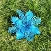 Decoración navideña regalo 16cm cebolla en polvo Flor de Navidad Decoraciones de árbol de Navidad Adornos navideños DIY Accesorios