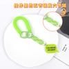 Llavero de cuerda de resorte de plástico, cordón para teléfono móvil antipérdida, cuerda elástica, estilo cuerda, color caramelo, placa inglesa