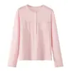 Camiseta Feminina Manga Curta Estilo Europeu Z Cross 2026 Nova Moda Temperamento Versão Solta Botão Gola Pequena Aberta Bolso 5644801