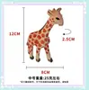 Fabricante de bonecas de presente esculpe porta-retratos de mesa de animais girafa grandes, médios e pequenos, artesanato de desenhos animados e decorações de zoológico