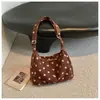 Bolsa de ombro com poá estilo coreano para mulheres, novo modelo 2026, bolsa tote grande para o dia a dia, bolsa transversal simples e versátil