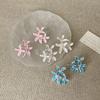 Brincos de Pérola com Flor de Gotejamento de Óleo Fresco Simples para Mulheres Personalidade de Alto Padrão Temperamento Doce Moda Versátil Brincos Brincos